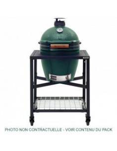 PACK CUISINE BIG GREEN EGG XL + TABLE MODULAIRE - 76 x 76 CM