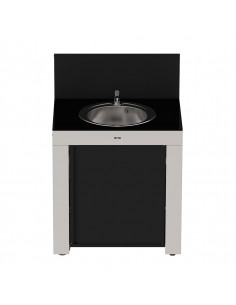 MODULE EVIER POUR CUISINE ENO INOX ET NOIR ENO 2