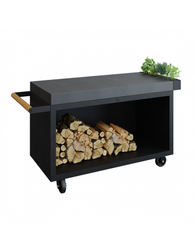 MISE EN PLACE TABLE BLACK 135 PRO CERAMIQUE GRIS ANTHRACITE Ofyr
