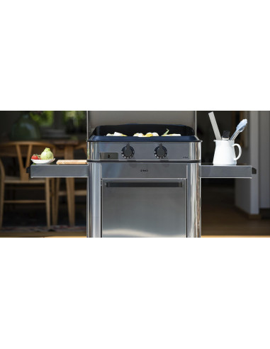 COMBO PLANCHA ENOSIGN GAZ 65 TOUT INOX CHARIOT & CAPOT ENO