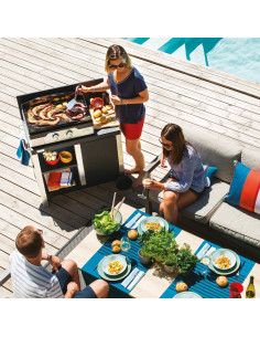 PLANCHA SIGNATURE ALLURE 260 DUO NOIR ET INOX LE MARQUIER 2