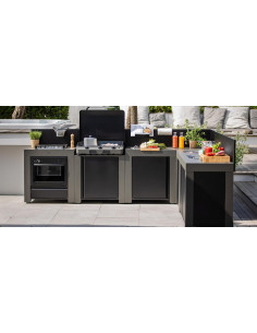 MODULO FOUR ET PLAQUE GAZ POUR CUISINE ENO GRIS CARGO ENO 2