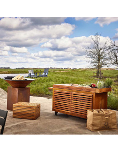 OFYR STORAGE INSERT PRO AVEC 2 PORTES BOIS DE TECK GRAND Ofyr 2