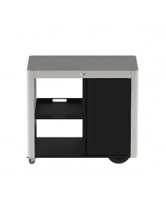 DESSERTE ACHILLE INOX VERSION AVEC PORTE 4 ROULETTES ENO 2