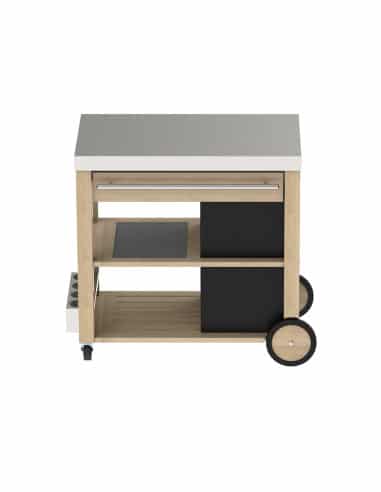Chariot MOBILOT en bois et inox ENO