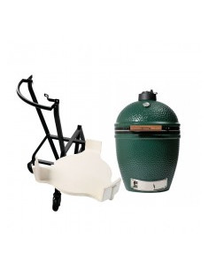 PACK CHARIOT BIG GREEN EGG LARGE - EGG + CONVEGGTOR + CHARIOT A ROULETTES BIG GREEN EGG 2