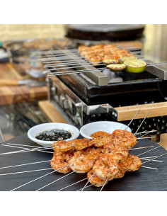 2 BARRES A YAKITORI POUR SHICHIRIN RECTANGULAIRE YAKINIKU YAKINIKU 2