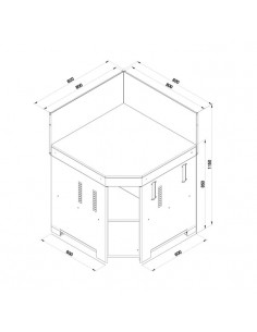 MODULO D ANGLE MODULO GRIS + CREDENCE ENO 2