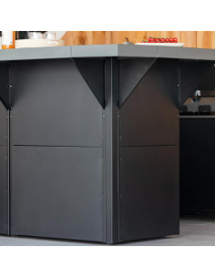 BAR ANGLE 35 POUR CUISINE ENO GRIS CARGO ENO 2