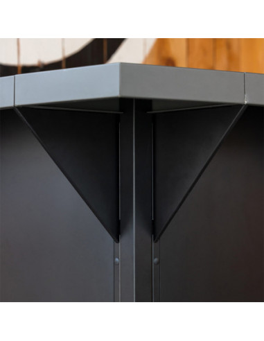 BAR ANGLE 35 POUR CUISINE ENO GRIS CARGO ENO