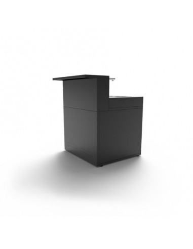 MODULE EVIER AVEC COMPTOIR BAR - ACIER NOIR Forge Adour