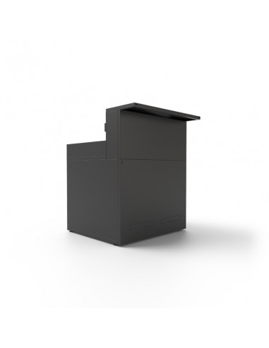 MODULE PLAN DE TRAVAIL AVEC COMPTOIR BAR - ACIER NOIR Forge Adour