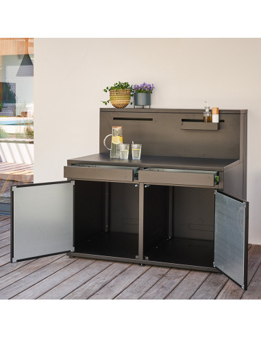 MODULE COMPTOIR BAR - ACIER NOIR 2024 Forge Adour