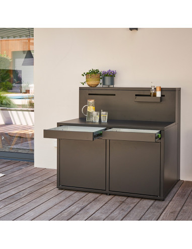 MODULE COMPTOIR BAR - ACIER NOIR 2024 Forge Adour