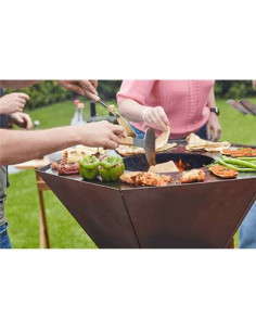 BRASERO NESTOR ORIGINAL EN ACIER CORTEN BARBECOOK BARBECOOK 2