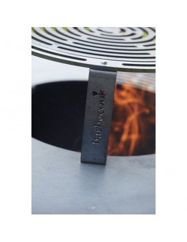 SUPPORT ET GRILLE SURELEVEE Ø 36CM POUR BRASERO NESTOR BARBECOOK
