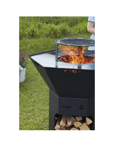 SUPPORT ET GRILLE SURELEVEE Ø 36CM POUR BRASERO NESTOR BARBECOOK