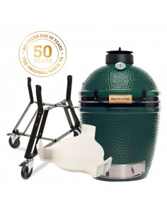 PACK 50 ANS ! BIG GREEN EGG MEDIUM + CONVEGGTOR + BERCEAU A ROULETTES