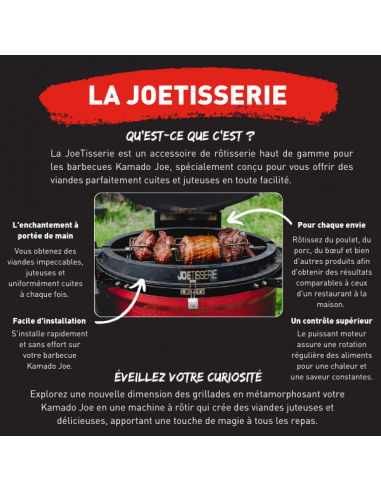 JOETISSERIE : ROTISSOIRE POUR KAMADO JOE CLASSIC KAMADO JOE