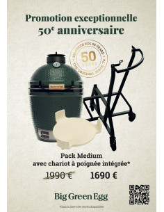 PACK MEDIUM 50 ANS EGG + CONVEGGTOR + CHARIOT A ROULETTES