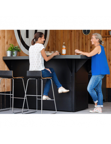 MEUBLE FELIX GRIS CARGO 2 PORTES + ETAGERE + CLOISON ENO