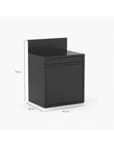 MEUBLE DESSERTE NOIR - CUISINE EXTERIEURE FORGE ADOUR Forge Adour 2