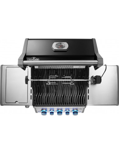 BBQ GAZ ROGUE PRO-S 425 RSIB NOIR - 3 BRULEURS + SIZZLE ZONE + BRULEUR ARRIERE + TOURNEBROCHE Napoleon