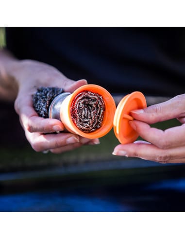 Support + 3 boules en inox pour nettoyage ENO