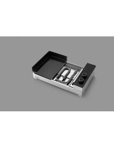 Plancha Premium Gaz 60 Acier Noir et Gris Forge Adour