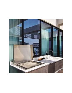 PLANCHA GAZ PLANET OASI 80MIX DOUBLE PLAQUE 26 LISSE + 55 LISSE RAINUREE PLANET 2